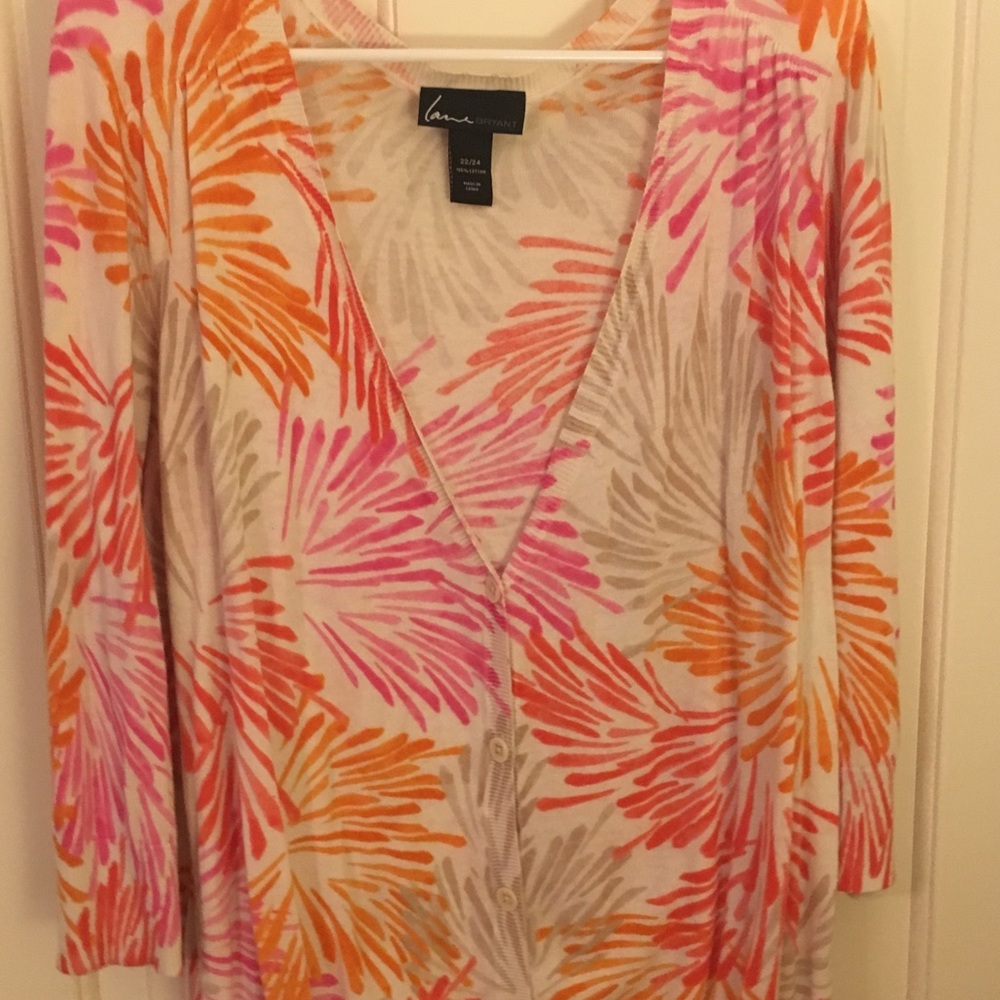 Printed Lane Bryant cardigan